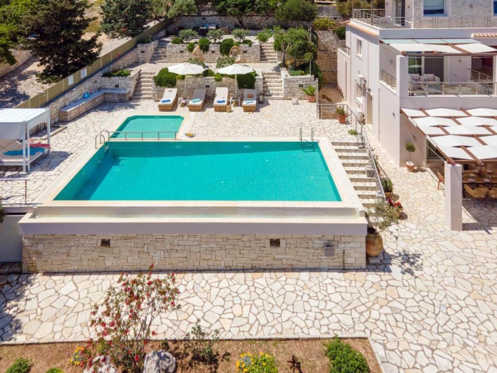 Sea View Suite With Pool Gaios Luaran gambar