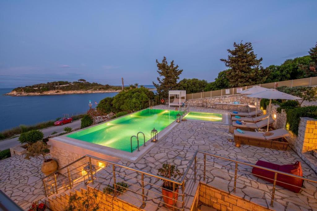 Sea View Suite With Pool Gaios Luaran gambar