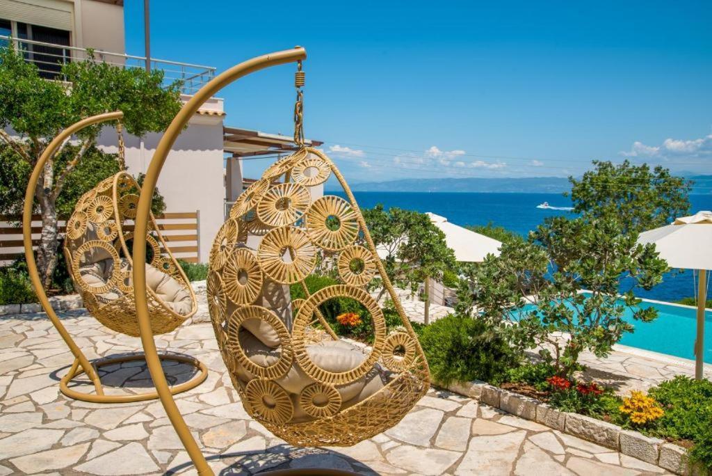 Sea View Suite With Pool Gaios Luaran gambar