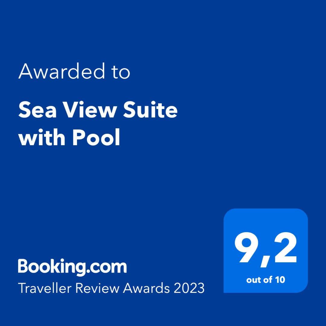 Sea View Suite With Pool Gaios Luaran gambar